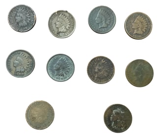 Indian Head Penny Lot (10) #6
