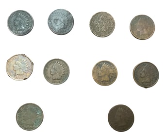 Indian Head Penny Lot (10) #7