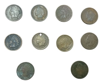 Indian Head Penny Lot (10) #8