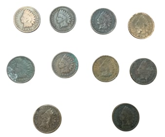 Indian Head Penny Lot (10) #10
