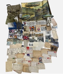 WWII US Army NAMED 26th Infantry Division Paper Dog Tags Art Group Lot