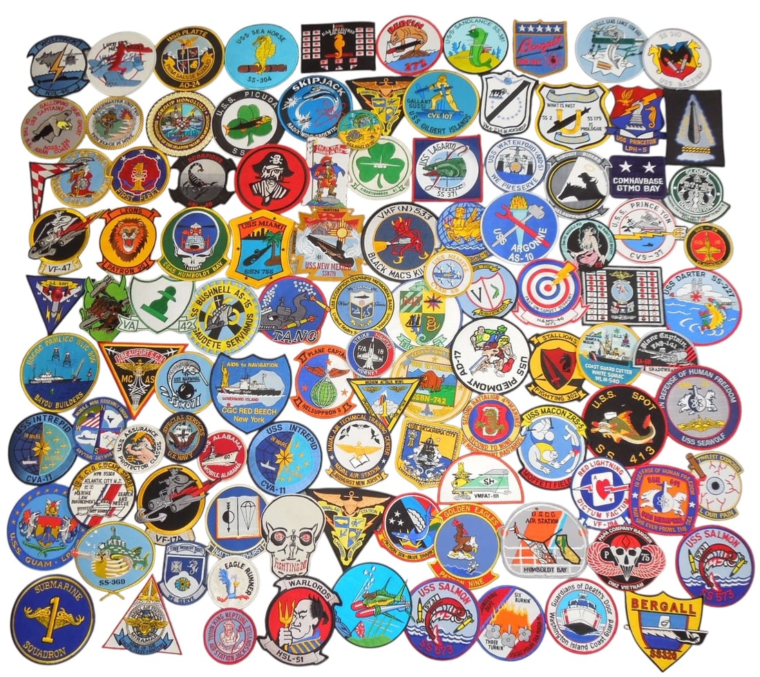 Huge Lot Cold War - Modern US Navy & USCG Military Patches 100+ #3 (1 of 6)