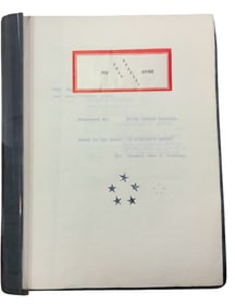 RARE Original 1966 Army General Omar Bradley Story Movie Manuscript