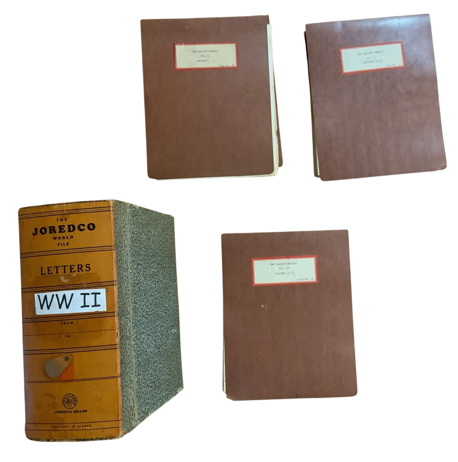 RARE The Bradley Memoirs Volume 1,2,3 General Omar Bradley Archives: General Omar Bradley, “The Bradley Memoirs”. Volume I includes Chapters 1-11, Volume II includes Chapters 12-17 and Volume III includes Chapters 18-23. This is Copy No. 10. Comes placed in a p