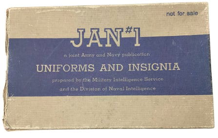 WWII 1945 Army / Navy Uniforms & Insignia Manual Germany Italy France Spain plus