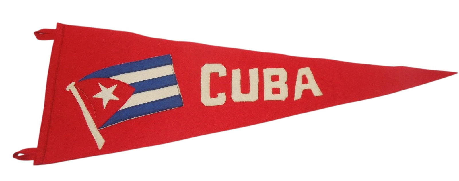 1920s - 40s Era Cuba Wool Banner Pennant