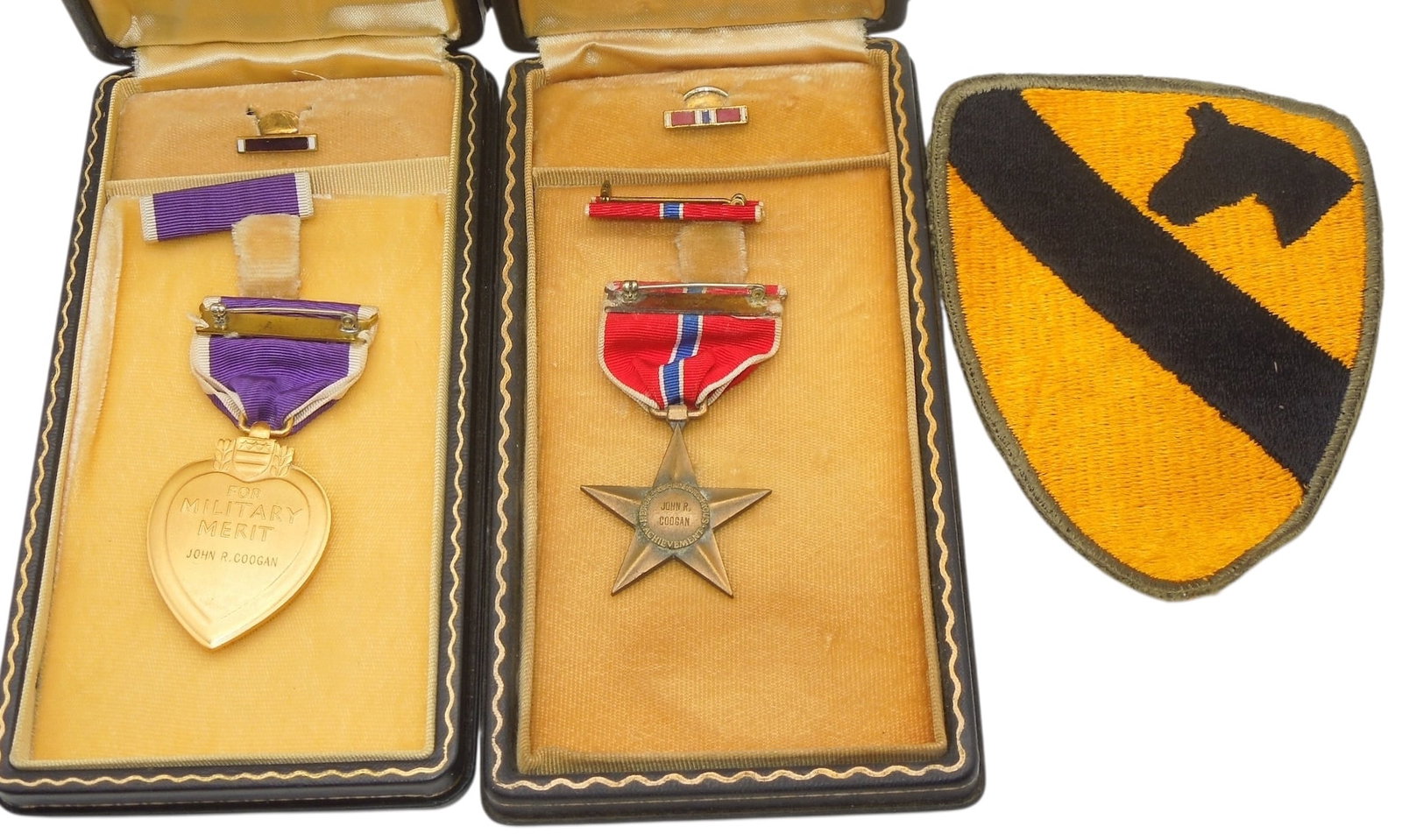 Korean War US Army Officer Killed In Action Purple Heart & Bronze Star Medals 1st Cavalry (1 of 7)