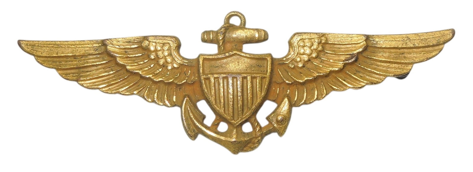 WWII US Naval USMC Aviator H&H Imperial Pilot Wings Pin (1 of 2)