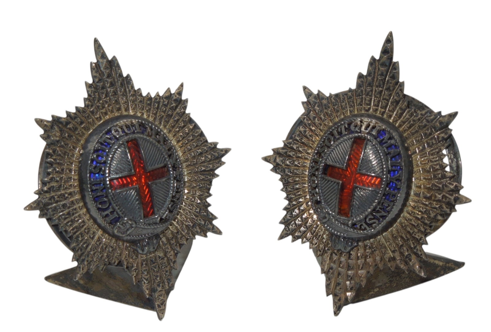 WWII Lot (2) British Army Coldstream Guards Desk Ornaments (1 of 4)