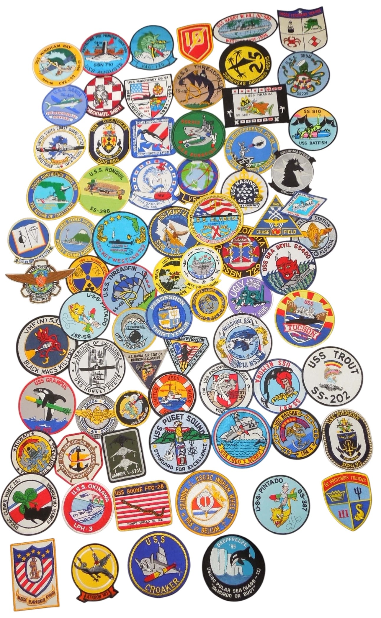 Huge Lot Modern US Navy & Coast Guard Patches Insignia #3 (1 of 5)