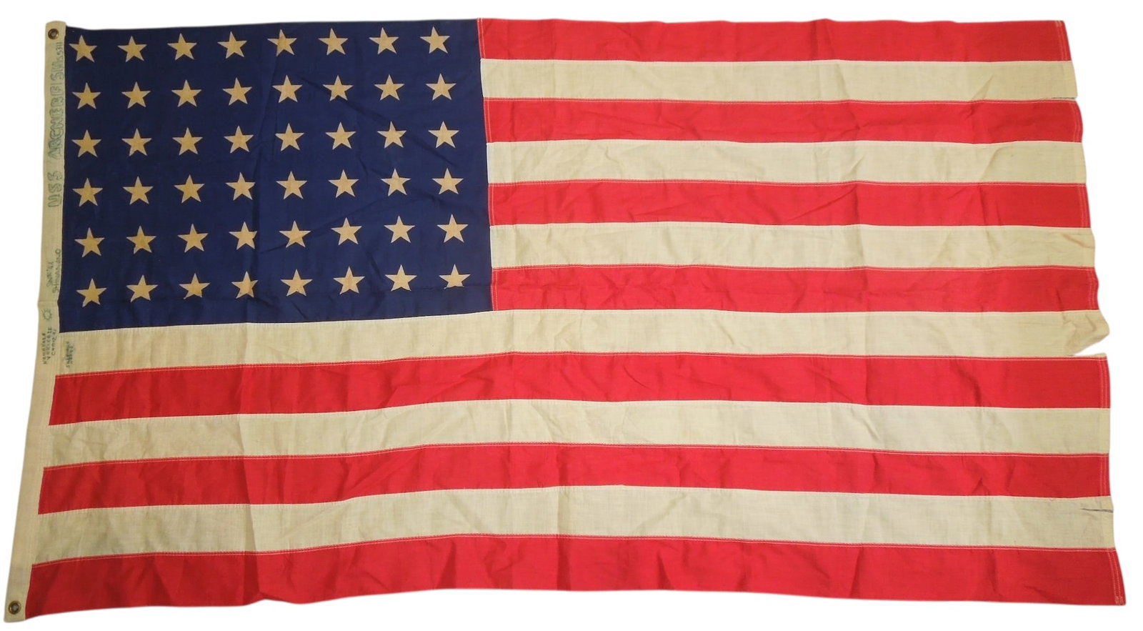 WWII US 48 Star Flag of Submarine USS Archerfish SS-311 (1 of 6)