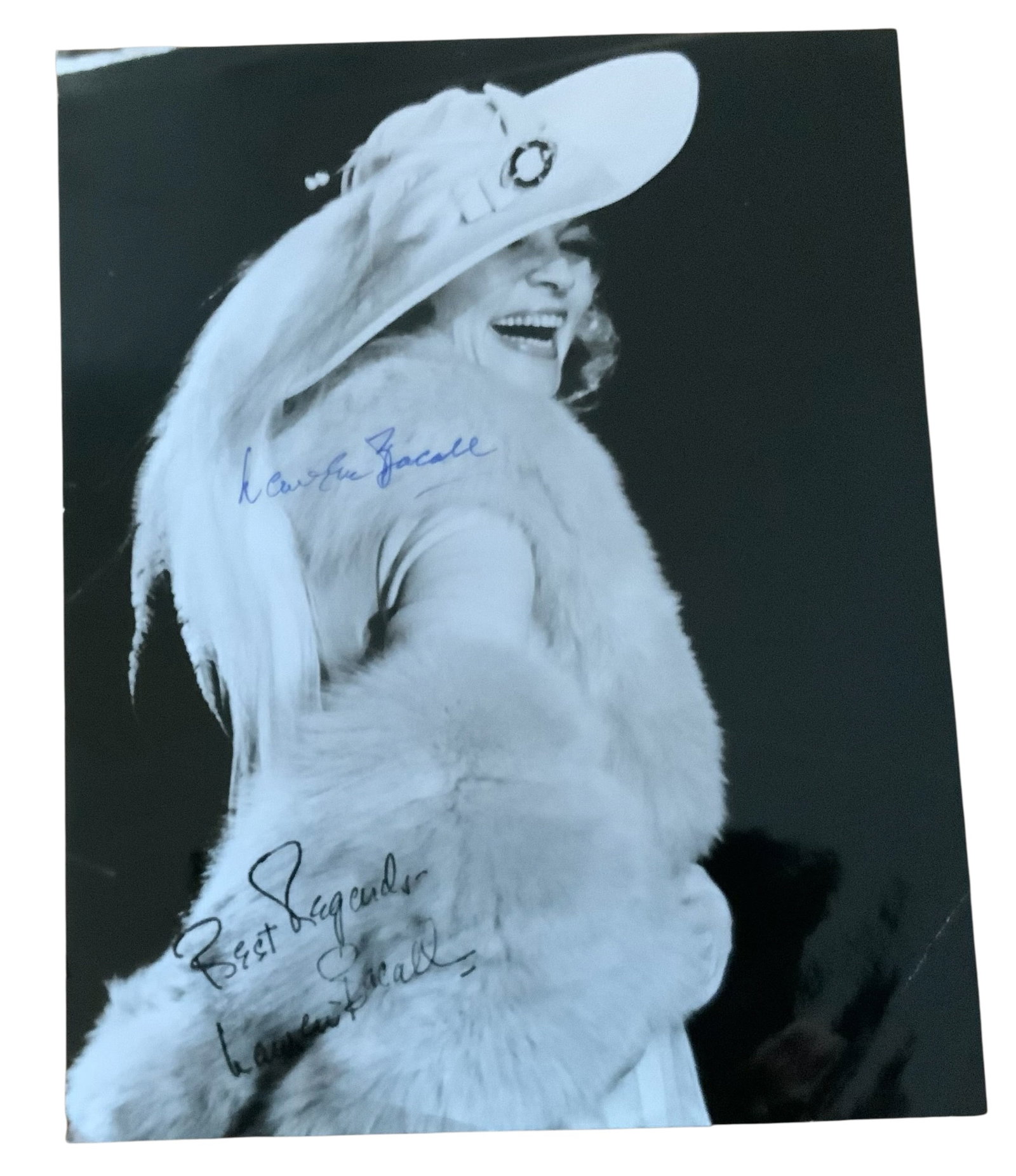 Actress Lauren Bacall Signed Auto Photo: Actress Lauren Bacall Signed Photo. This item does not come with a Certificate of Authenticity (COA). The consignor was a long time collector of signed / autographed sports, political and entertainmen