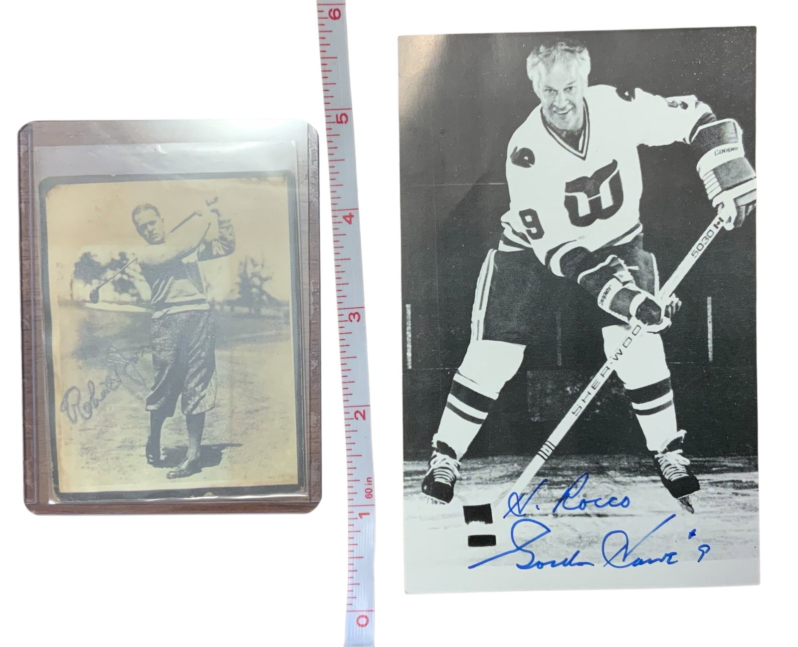 Golfer Bobby Jones and NHL Whalers & Red Wings Hockey Gordie Howe Signed Photo Lot: Golfer Bobby Jones and Hockey Gordie Howe Signed Photo Lot, These items do not come with a Certificate of Authenticity (COA). The consignor was a long time collector of signed / autographed sports, po