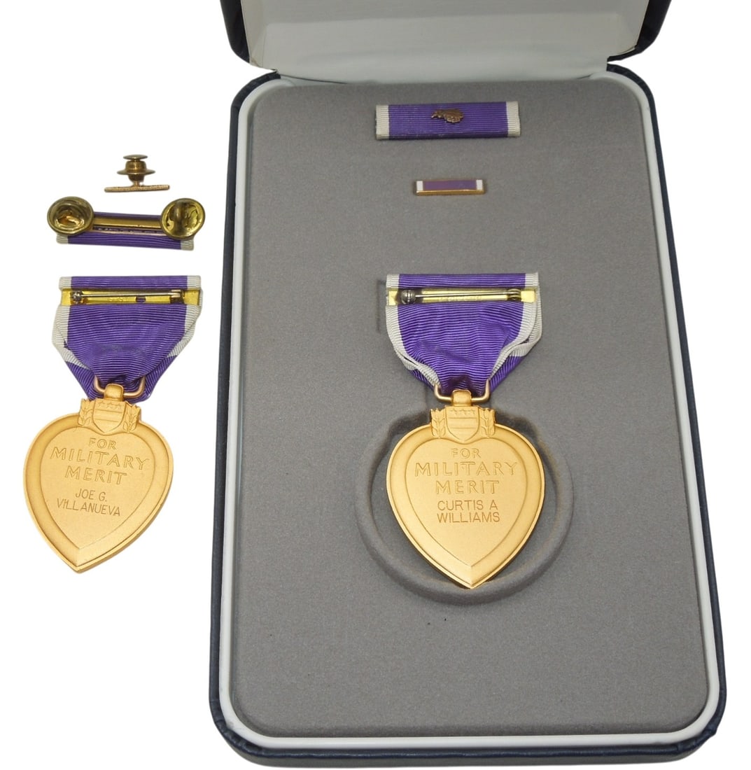 Korean War - Vietnam US Military Named Purple Heart Medals (1 of 5)