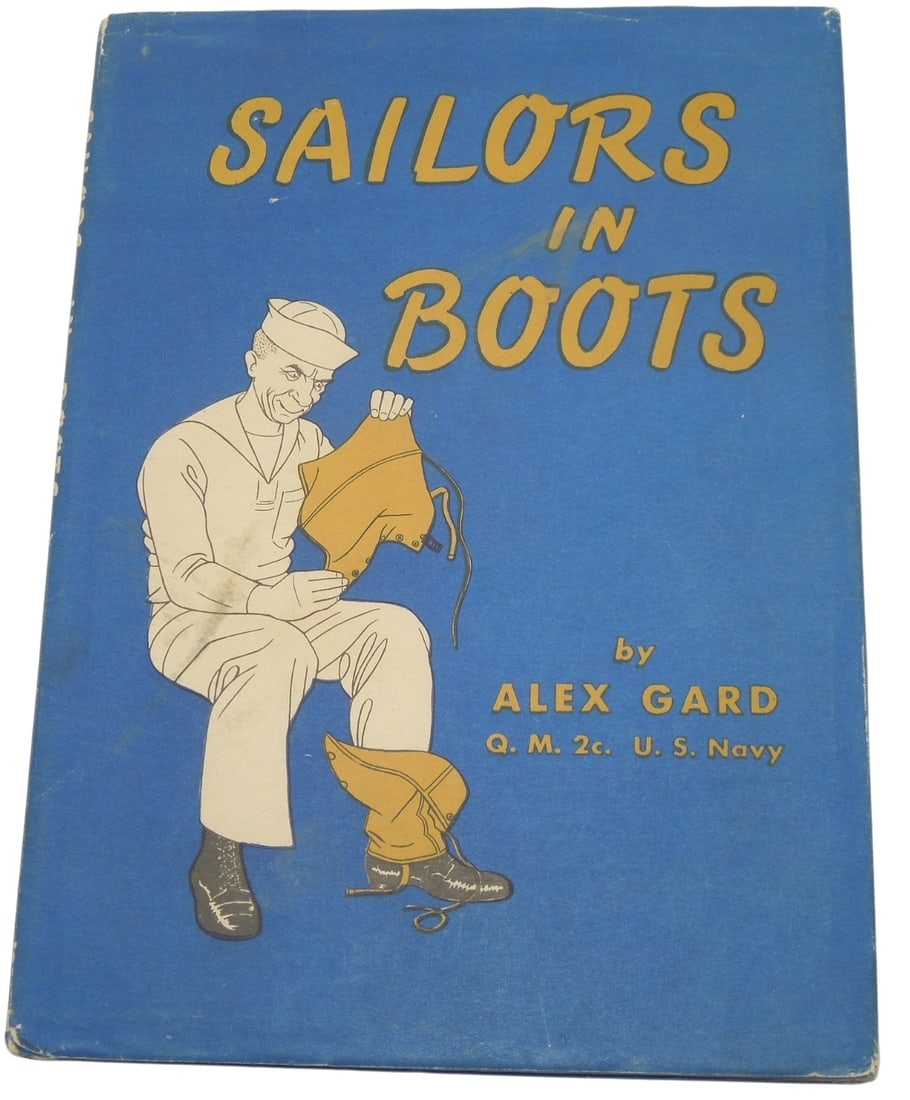 WWII US Navy Graduation Book Signed By Dozens, Sailors in Boots (1 of 9)