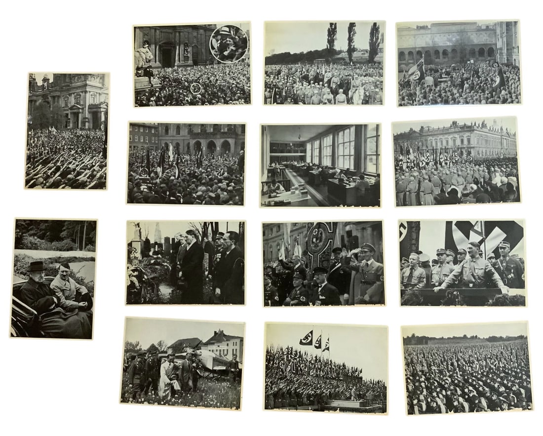 German Nazi Deutschland Erwacht Awaken Photo Cigarette Album Cards Lot (14) Gruppe 33 (1 of 6)