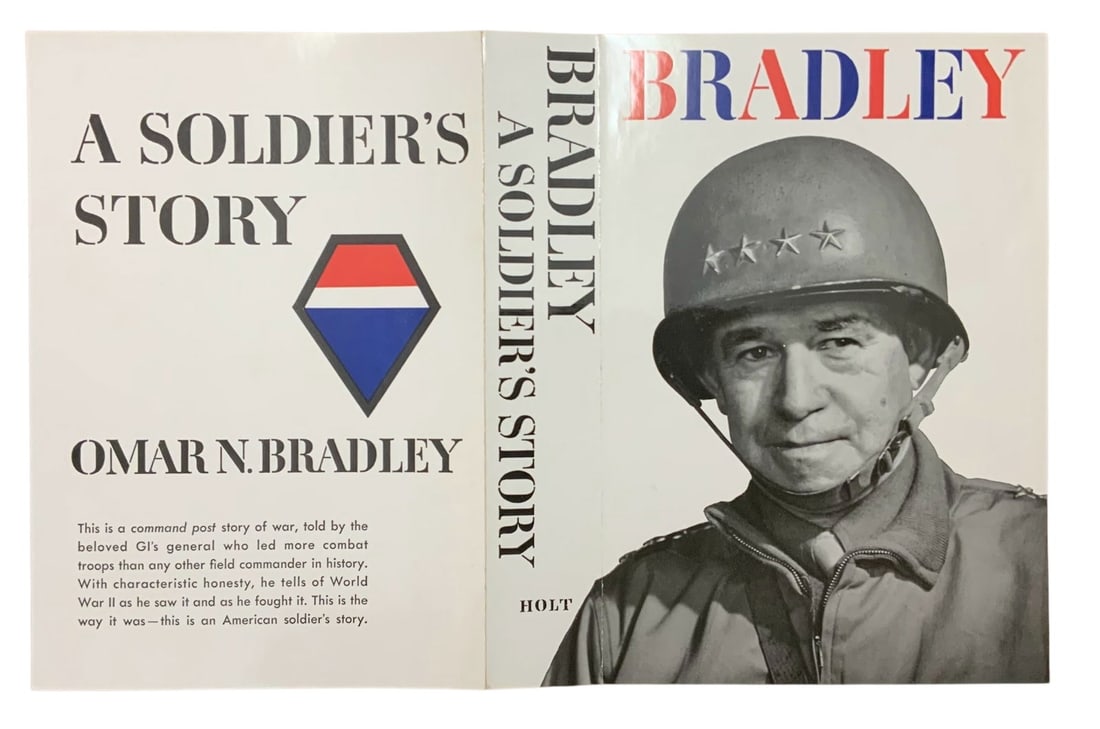 1951 12th Army General Omar Bradley RARE A Soldier’s Story Book Dust Cover & Menu (1 of 2)