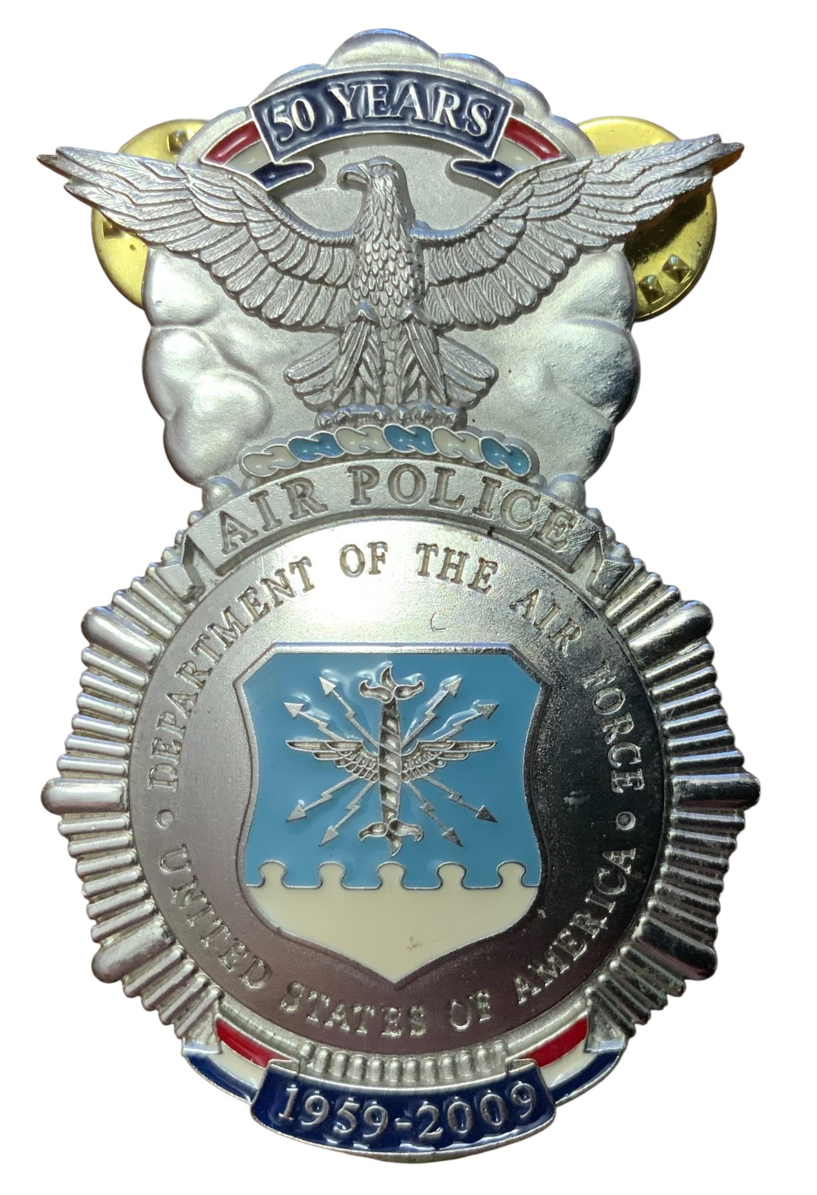 2009 USAF Air Police Security Forces Commemorative Badge (1 of 2)
