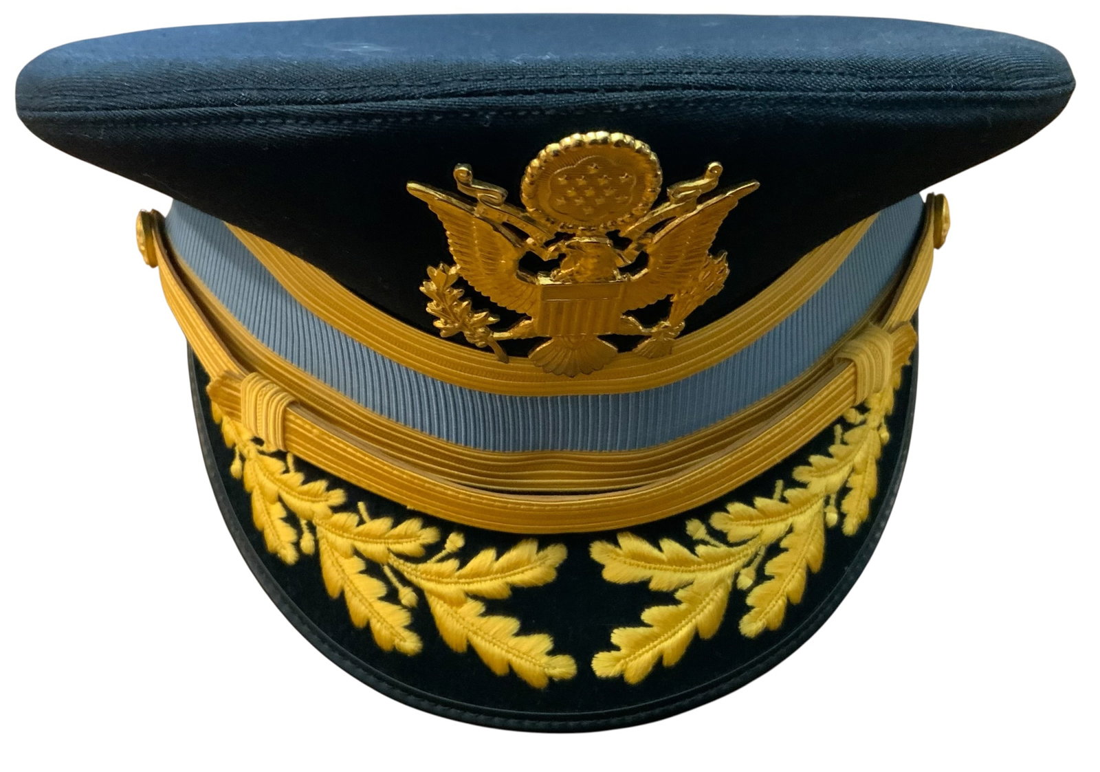U.S. Army Infantry General Officer Dress Blue Visor Kingform Cap (1 of 7)