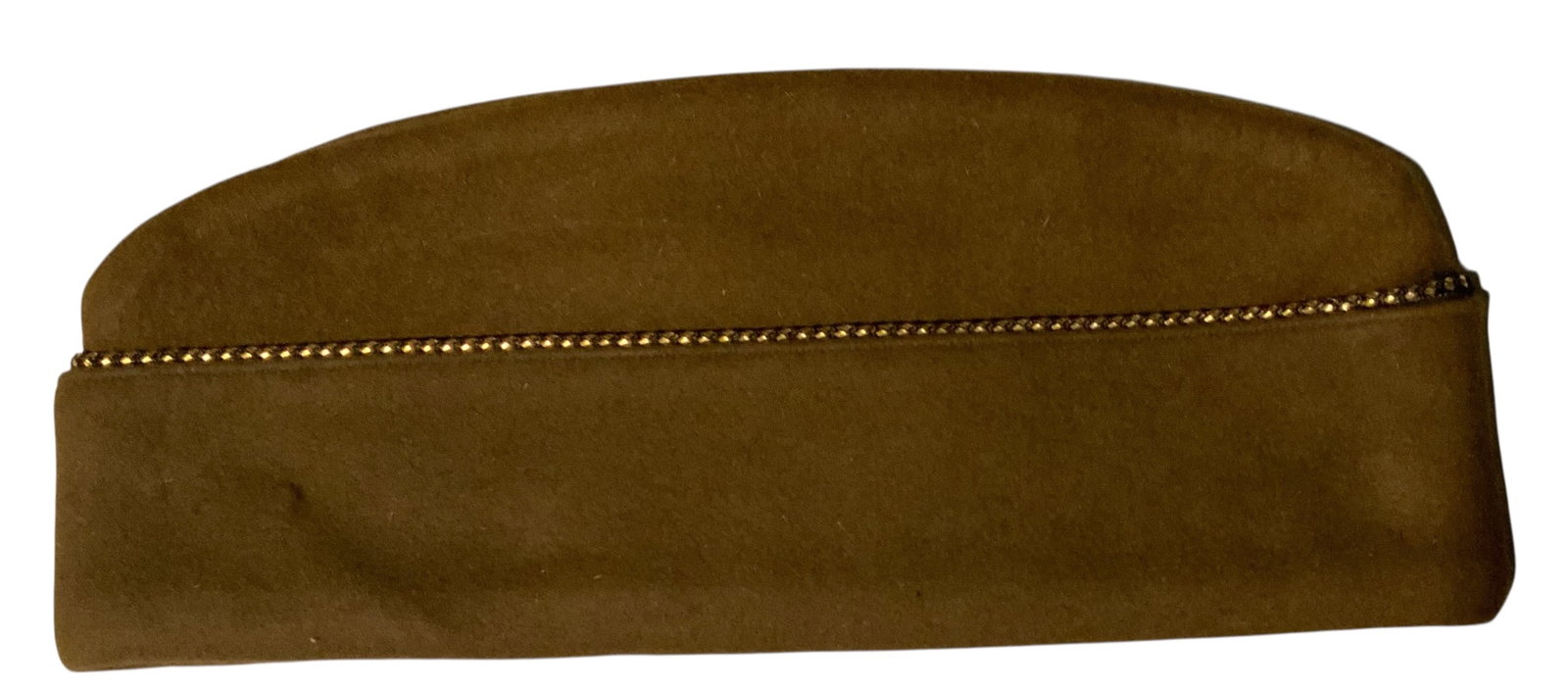 WWII Era Army Officer Garrison Cap Melton Wool (1 of 4)