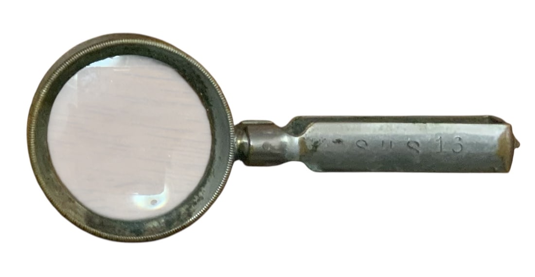 1920s-30s French Military Folding Pocket Magnifying Glass (1 of 6)