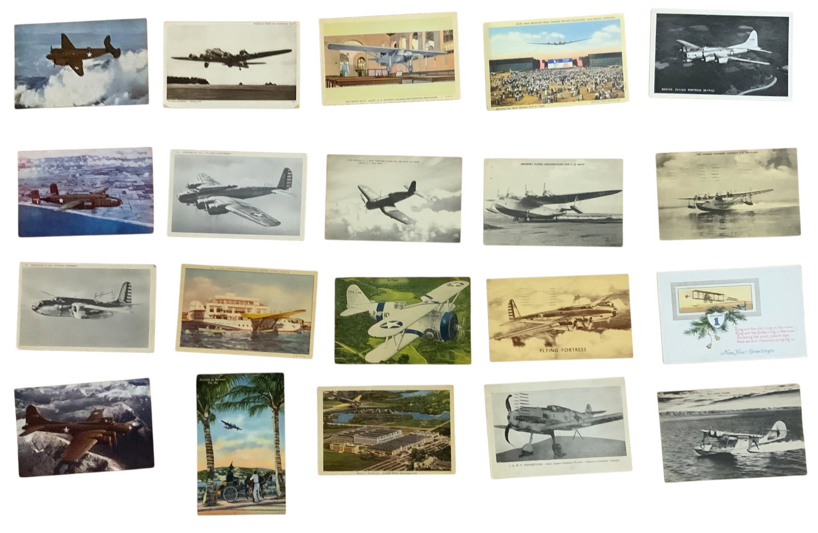 WWII Era Army Air Corps & Navy Bombers / Fighters Aircrafts Postcards #12 Lot (20) (1 of 13)