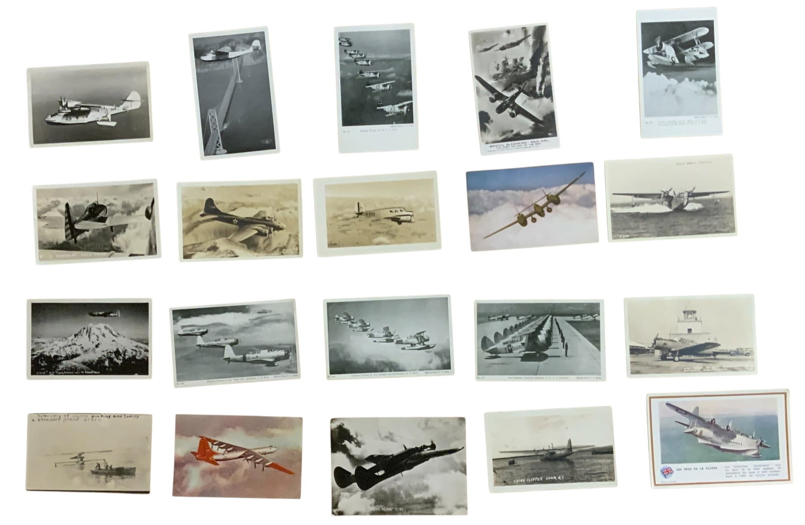 WWII Era Army / Navy Aircraft Postcards #15 Lot (20) (1 of 10)