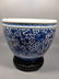Blue and white porcelain vase in Qing Dynasty
