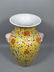 Famille rose painted vase with yellow glaze - 3