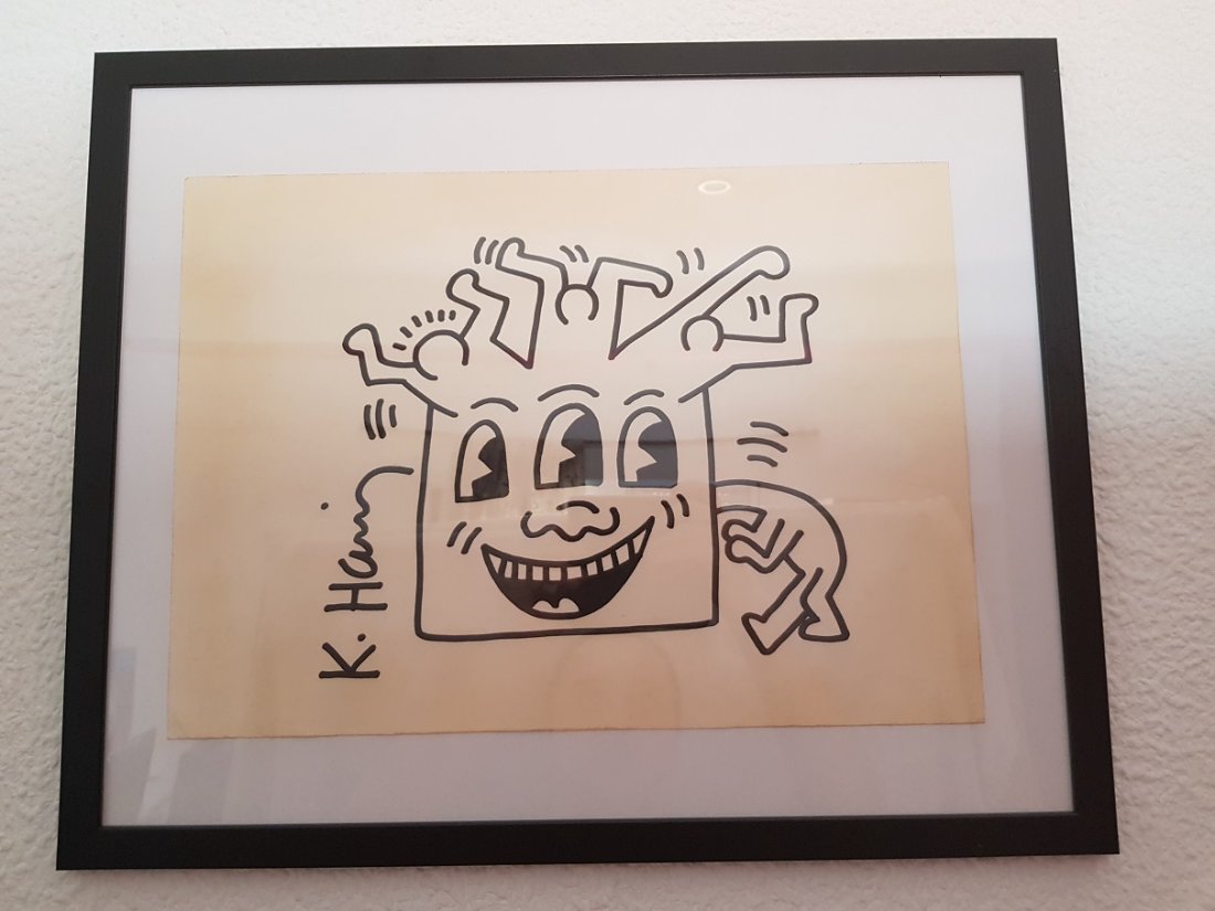 Keith Haring drawing on paper (1 of 5)