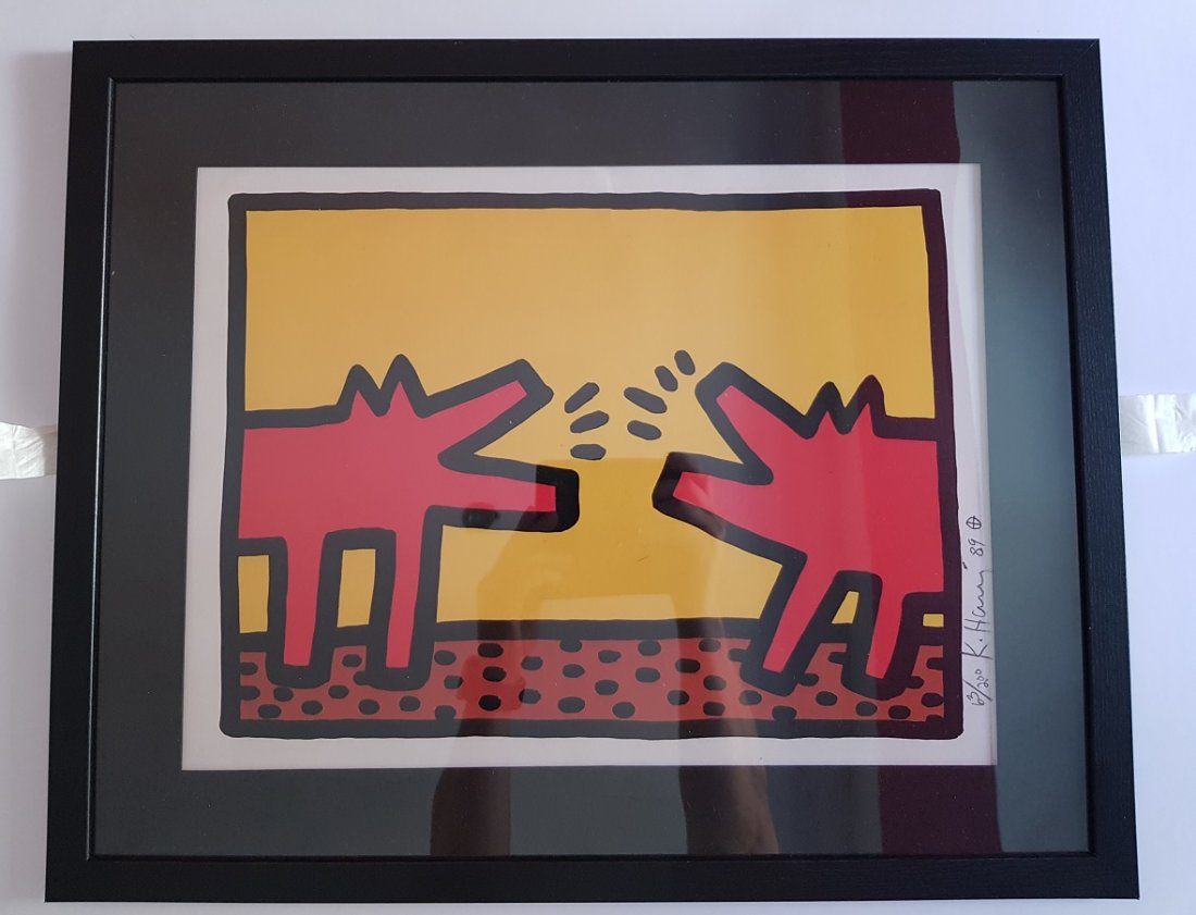Keith Haring silkscreen in colours (1 of 8)