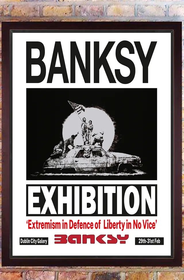 Banksy - Exhibition Poster in DUBLIN. T (1 of 1)