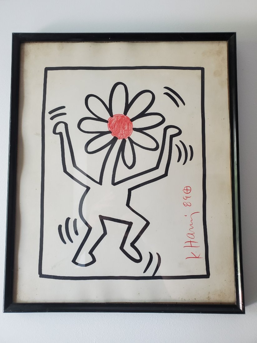 Keith Haring drawing "Flower Man" (1 of 10)