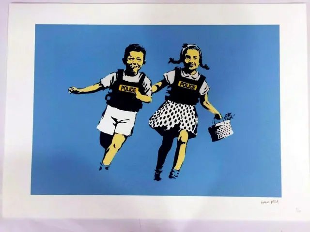 Banksy - Lithograph: Banksy(After). "Jack and Jill (Police Kids)" - Lithograph, Limited Edition No. 71 of 150 copies. -Edited Year 2019. - Signed and numbered in pencil. With Certificate of Authenticity by the editor. Wit