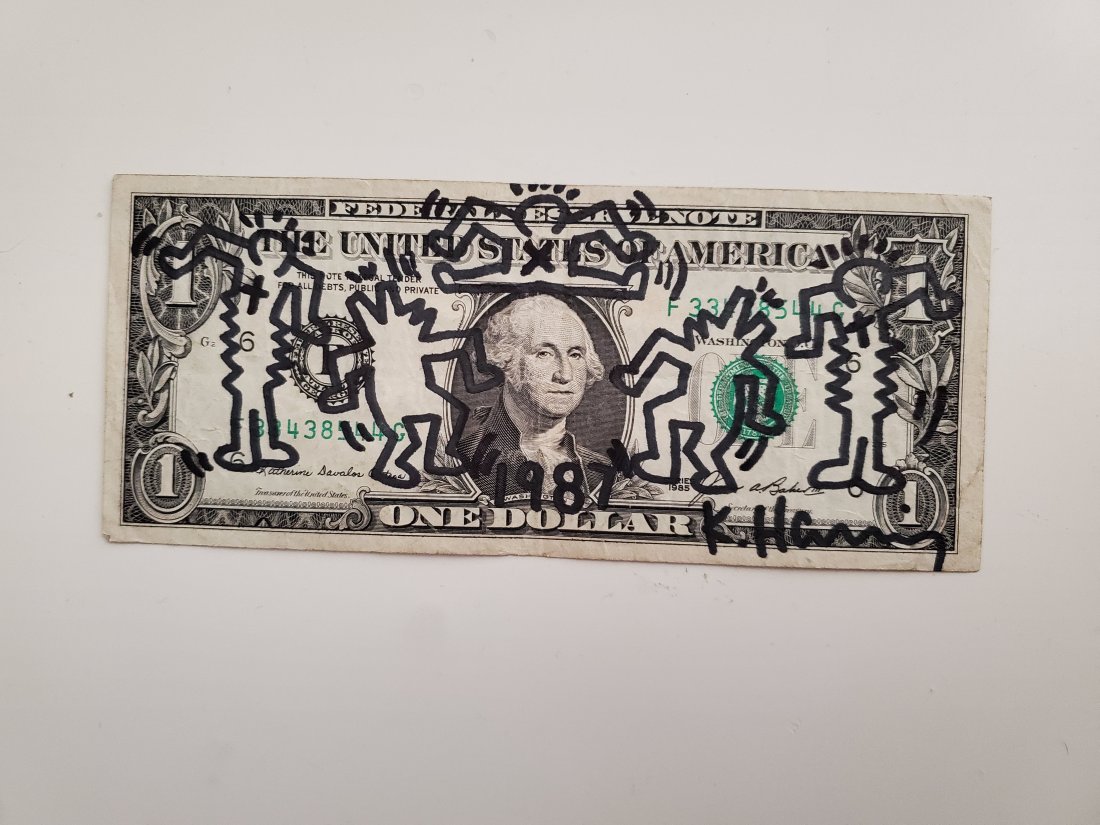 Keith Haring drawing bill (1 of 2)