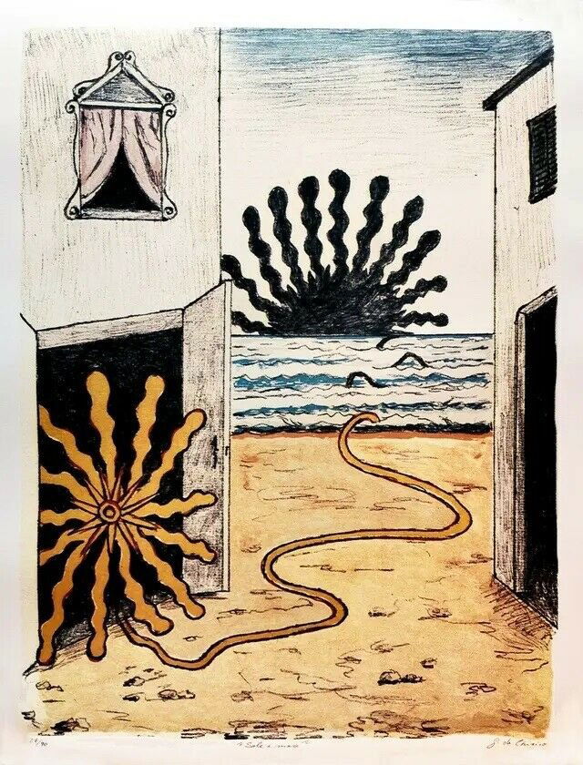 Giorgio de Chirico - Lithograph-coa (1 of 3)