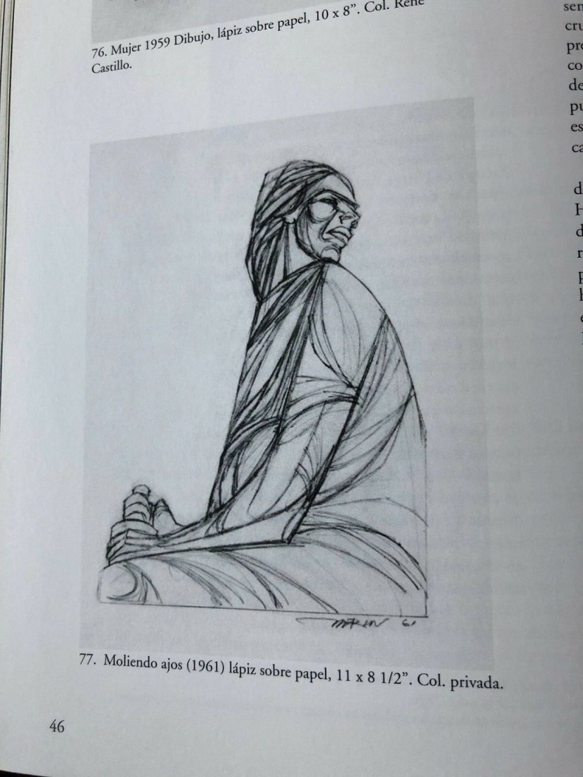 Augusto Marin :: Moliendo Ajos :: Original Sketch on Paper (1 of 9)