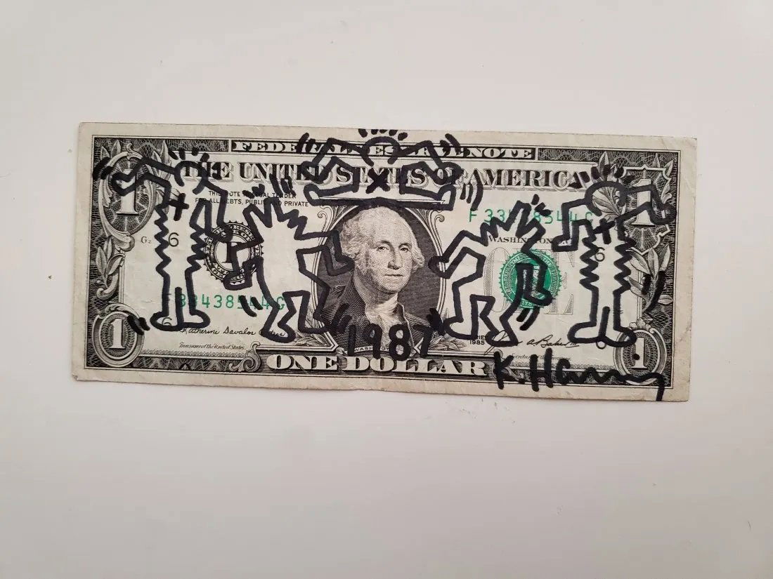 Keith Haring drawing bill (1 of 2)