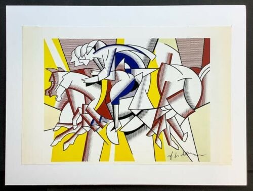 ROY LICHTENSTEIN - Hand Signed - Pop Art - Mounted 12x16 inch Vintage Print (1 of 3)