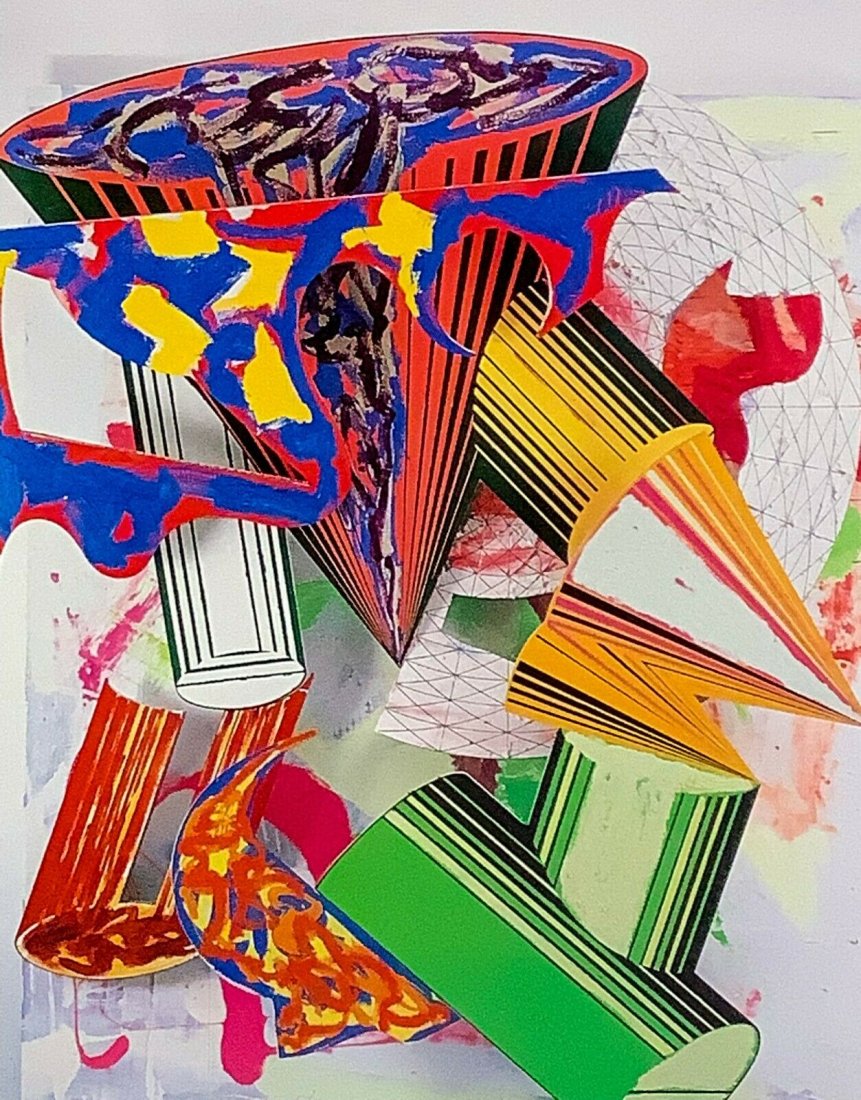FRANK STELLA - Hand Signed - Vintage Multi-Colored Print (1 of 3)