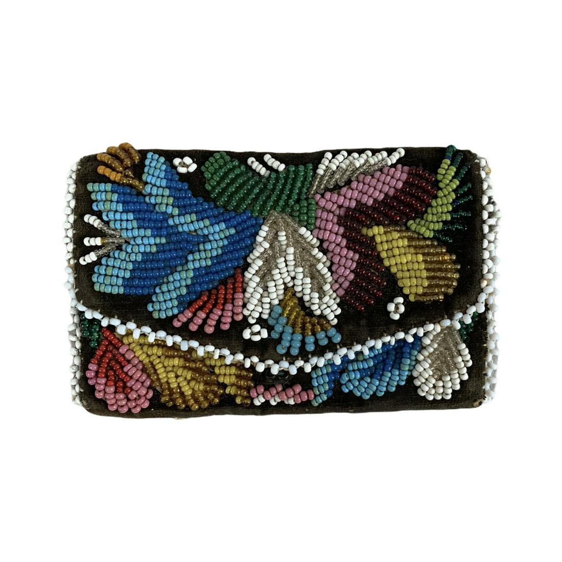 Heavily Beaded Early Iroquois Sewing Kit (1 of 3)