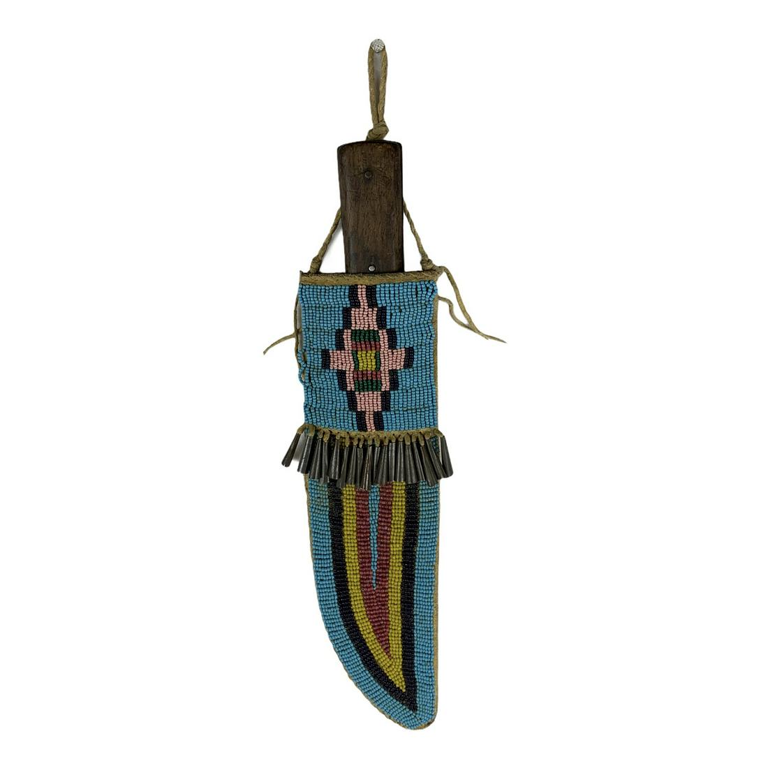 Full Beaded Cheyenne Knife Sheath (1 of 4)