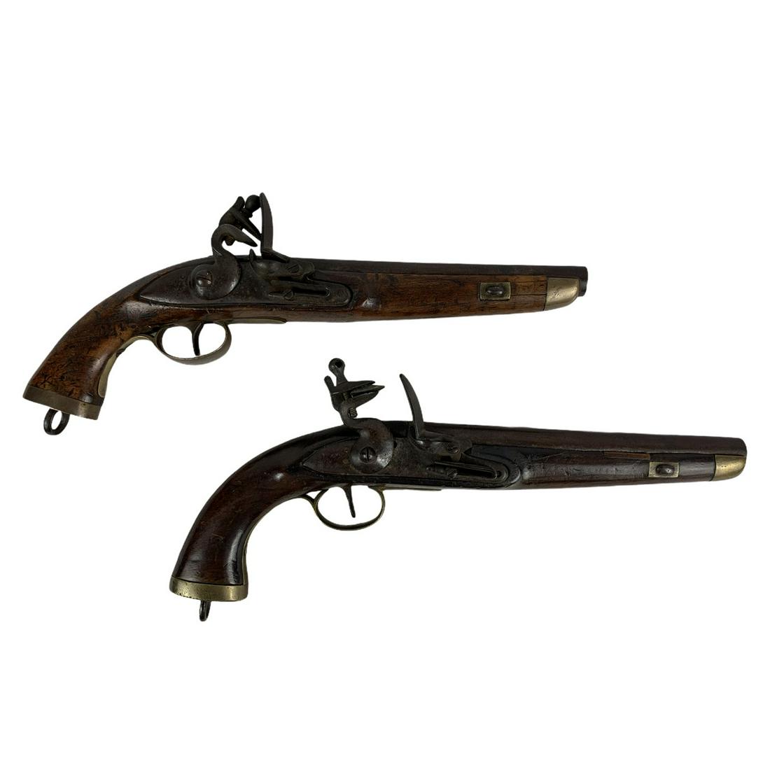 Matched Pair of Flintlock Pistols (1 of 4)