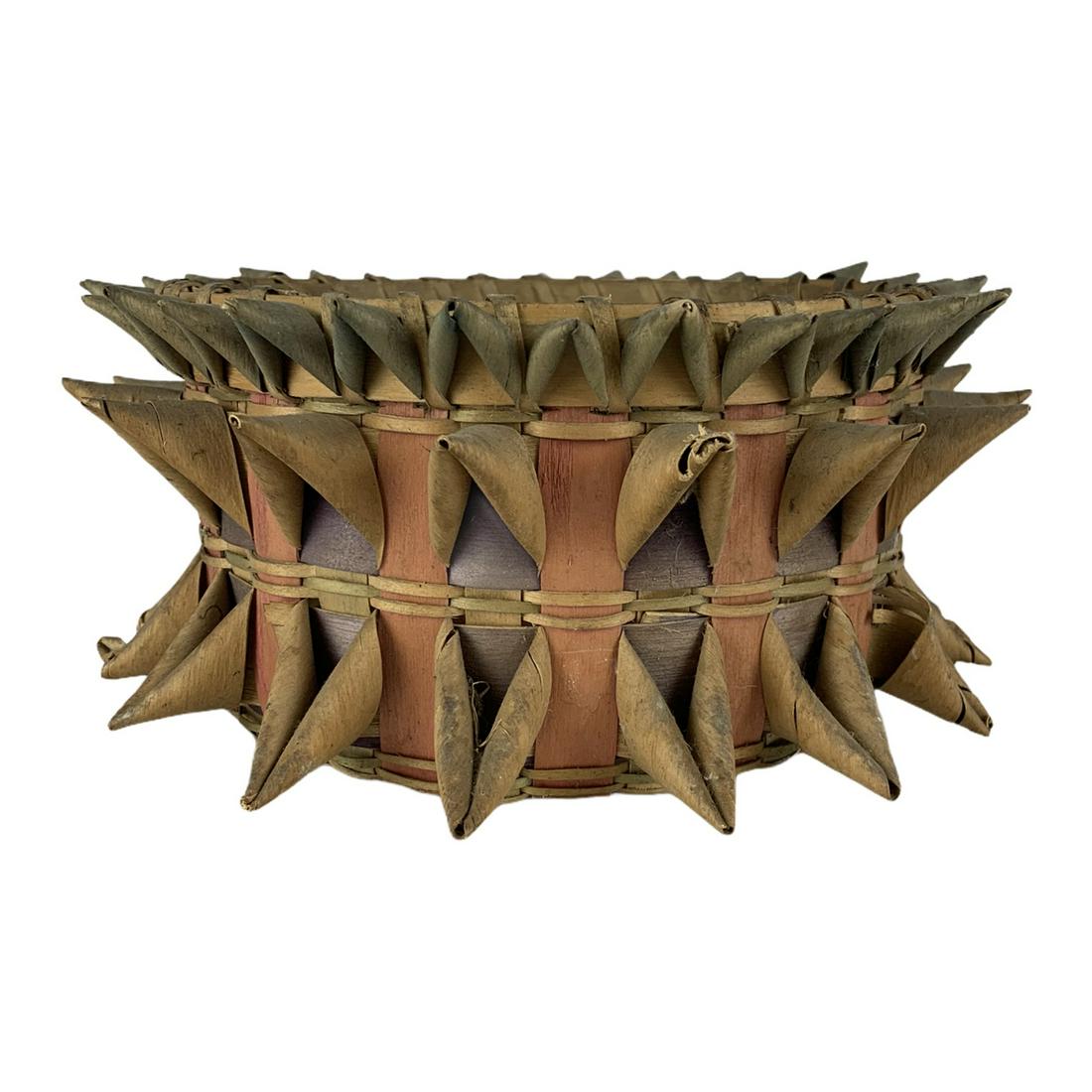 Northeast Indian Two Color Basket (1 of 4)