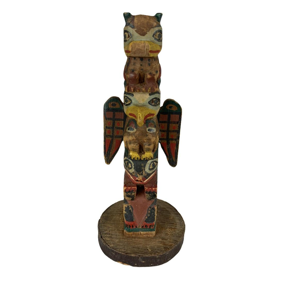 Small Northwest Coast Totem Pole (1 of 3)