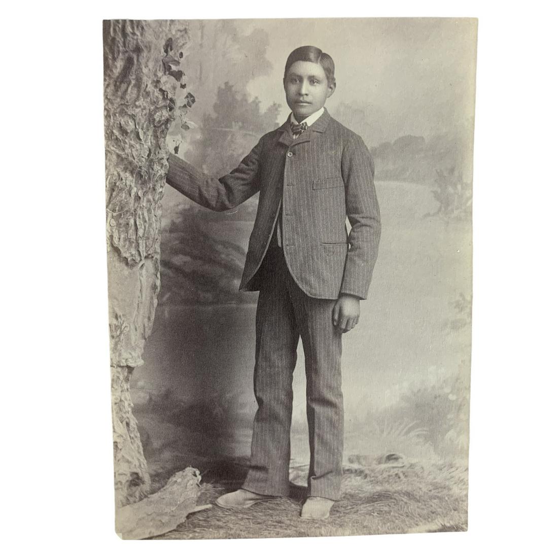 1883 Apache Indian Boy Photograph In Anglo Indian (1 of 1)