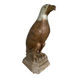 Original Cast Iron White Oil Co. Eagle In Great Old