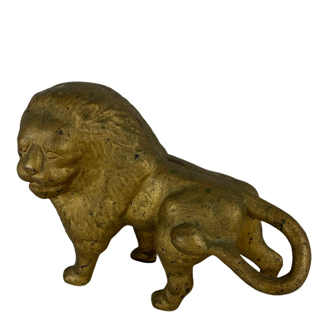 Large Cast Iron Lion Doorstop: An original Large Cast iron Lion Doorstop. 9” long x 7” tall. Excellent with great surface.
