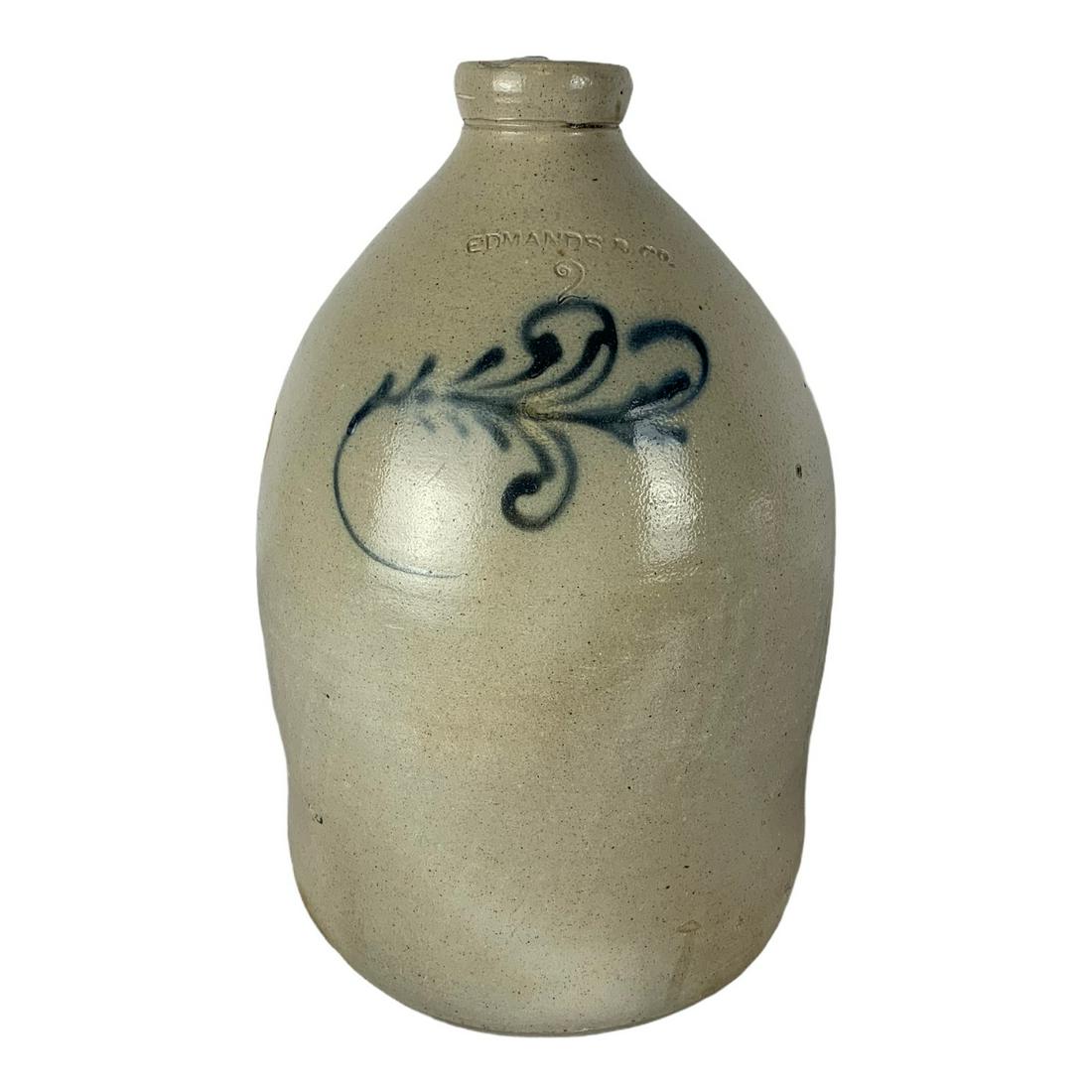 2 Gallon "Edmands & Co" Stoneware Jug (1 of 4)