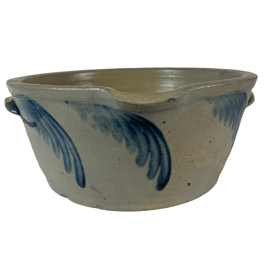 1 1/2 Gallon Salt Glazed Stoneware Milk Pan (1 of 6)